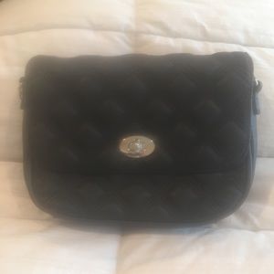 Black quilted cross body