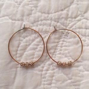 Michael Kors Rose Gold Hoops