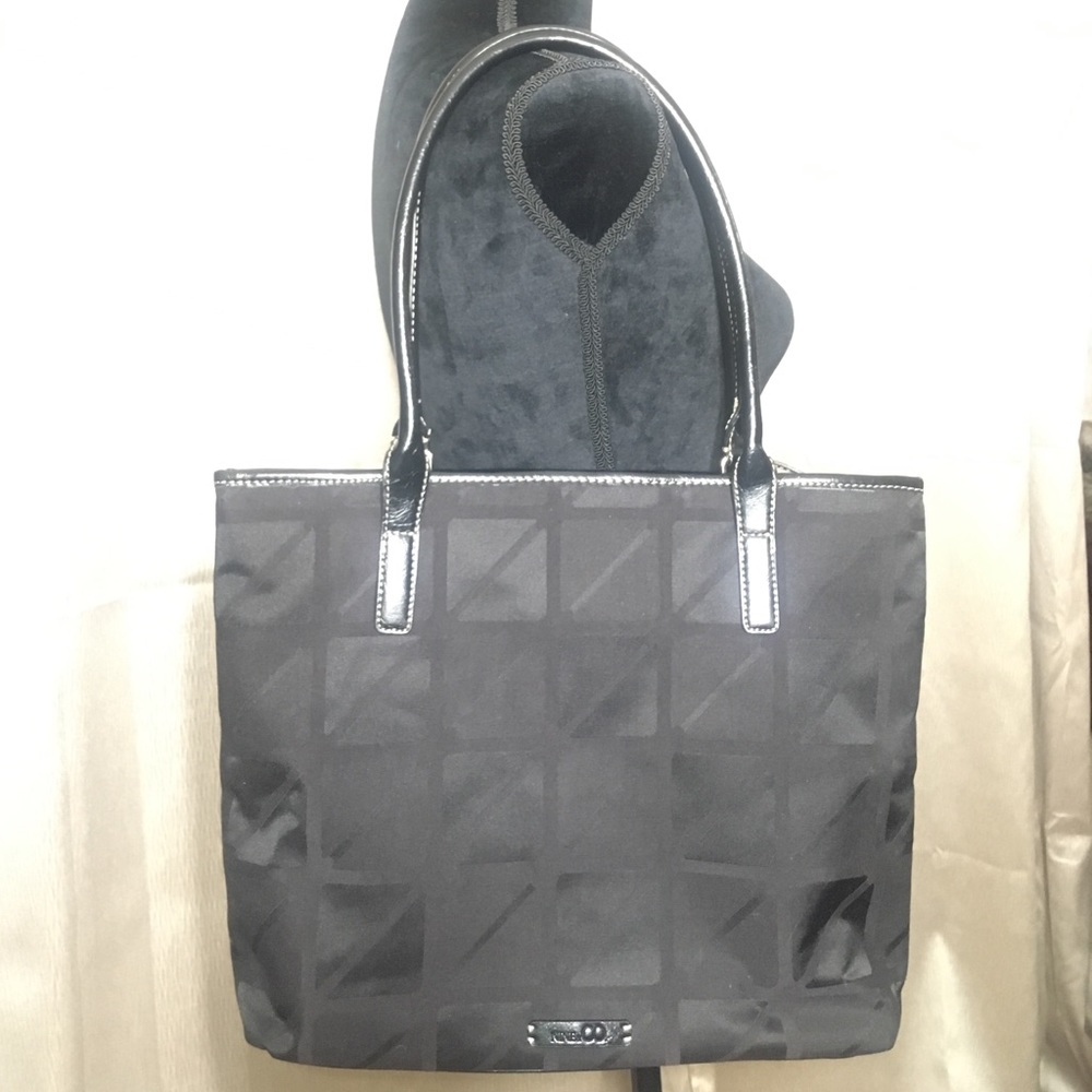 Nine and Co Black and Patterned Tote Bag