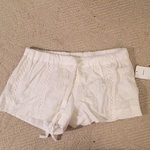 White shorts from urban outfitters. By Kimchi Blue