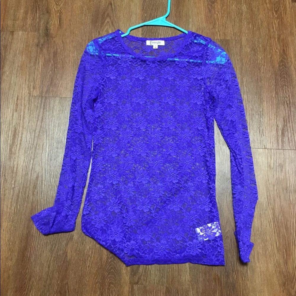 Lace long sleeve shirt