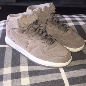 Grey high top shoes
