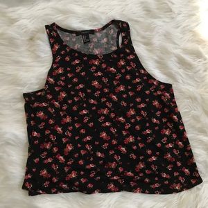 Floral Tank Crop-Top