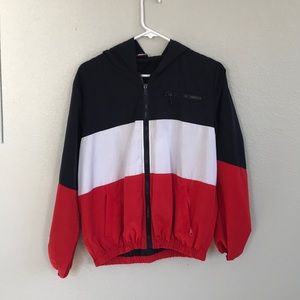 Krissy red white and blue windbreaker