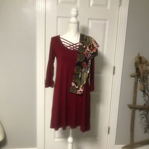Beautiful wine Colored dress