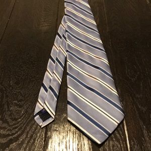 Blue Striped Silk Tie