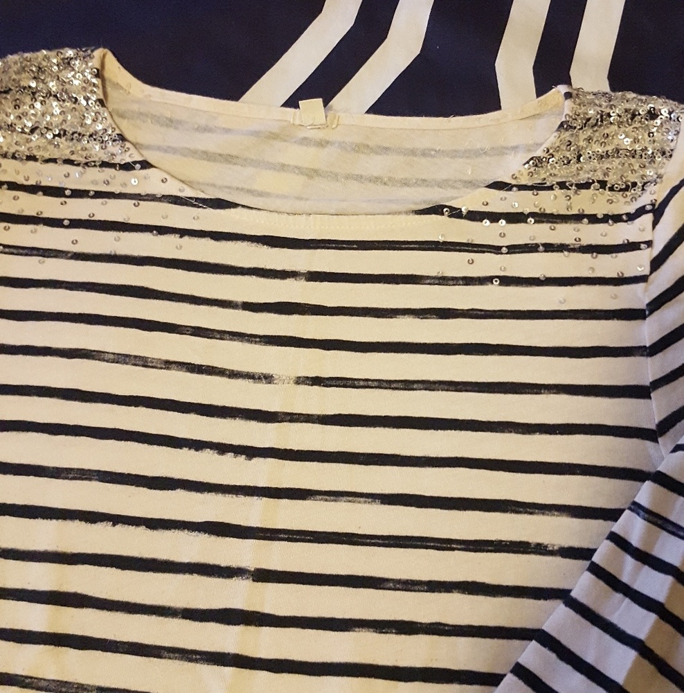 《j crew》sparkly top