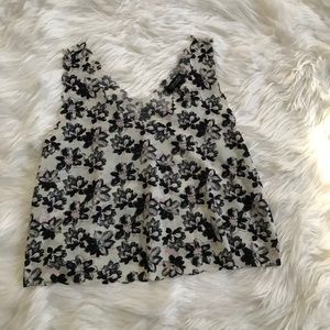 Tank Floral Crop-Top