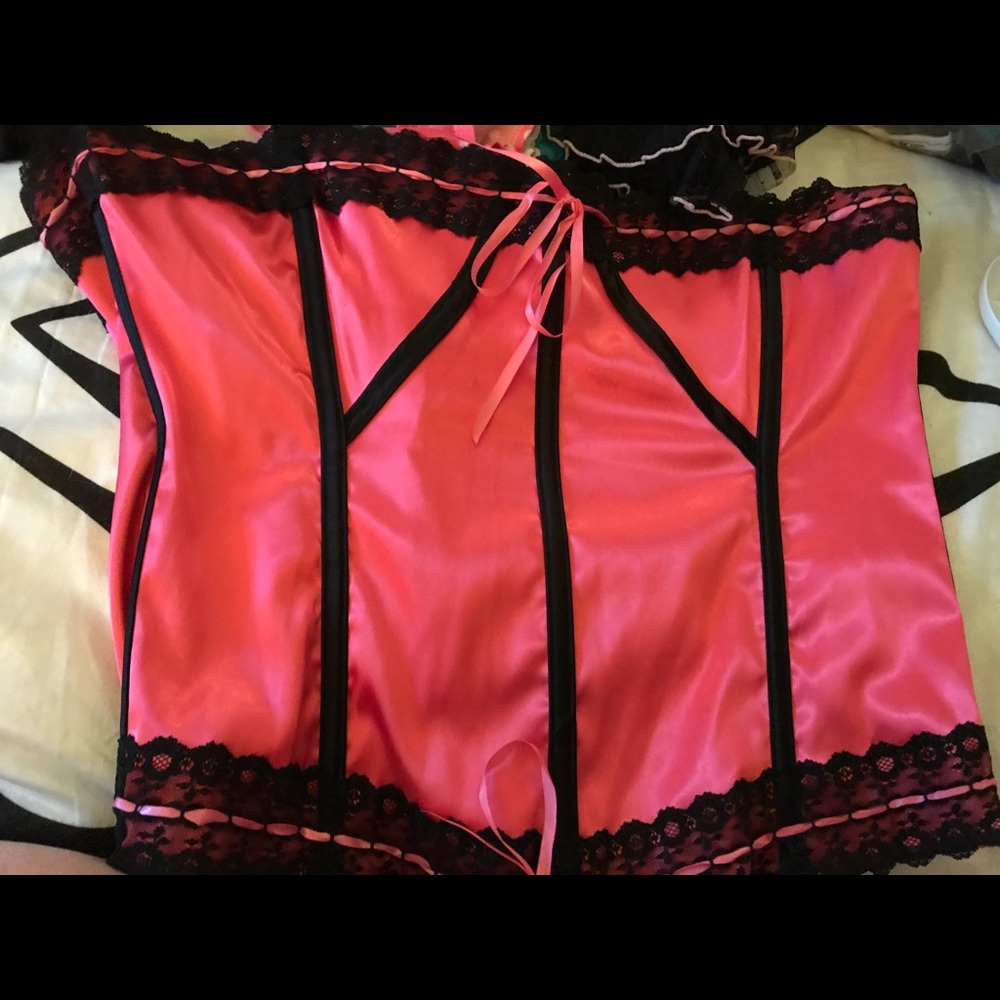 Sexy pink corset