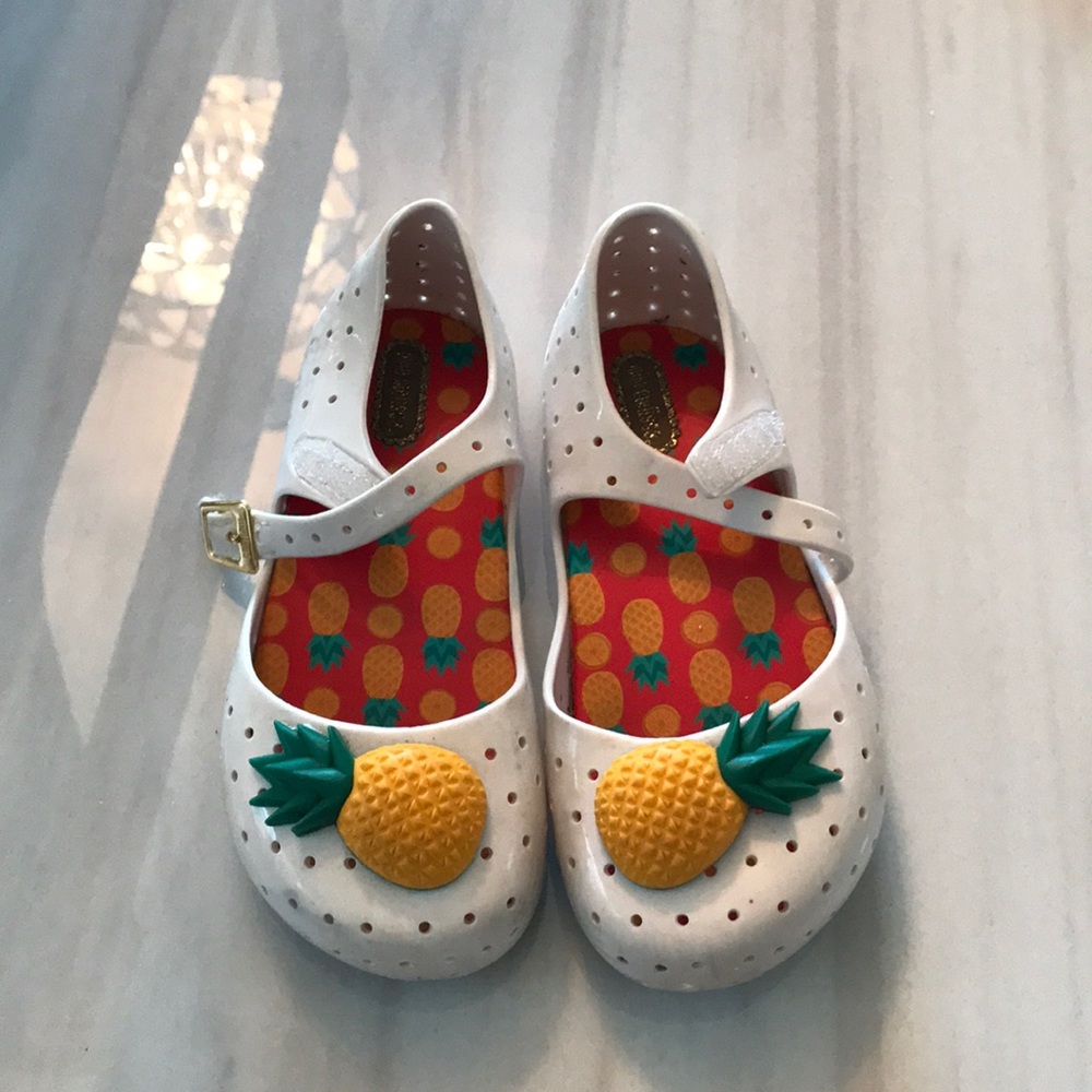 Mini Melissa Pineapple shoes size 10