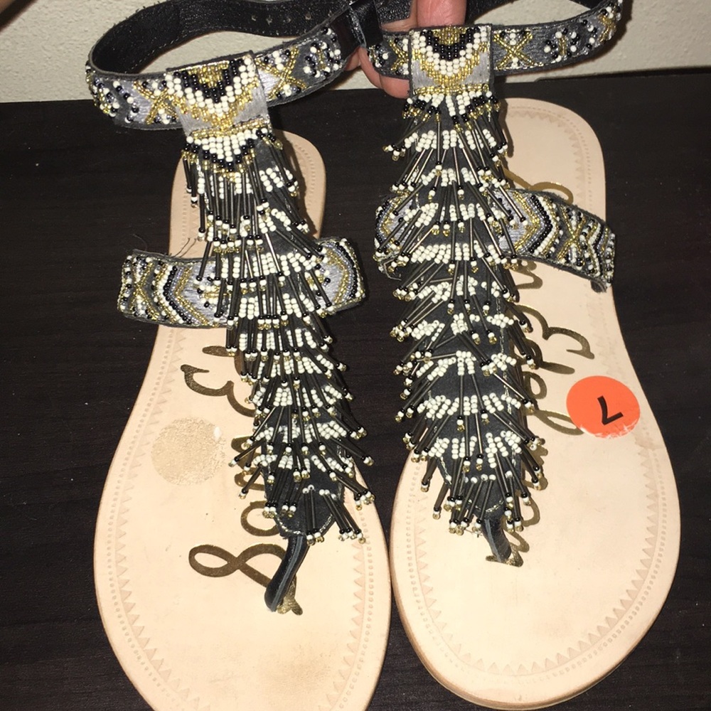 Beautiful beaded sandal