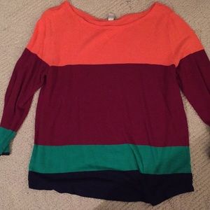 Jcrew multi color long sleeve sweater