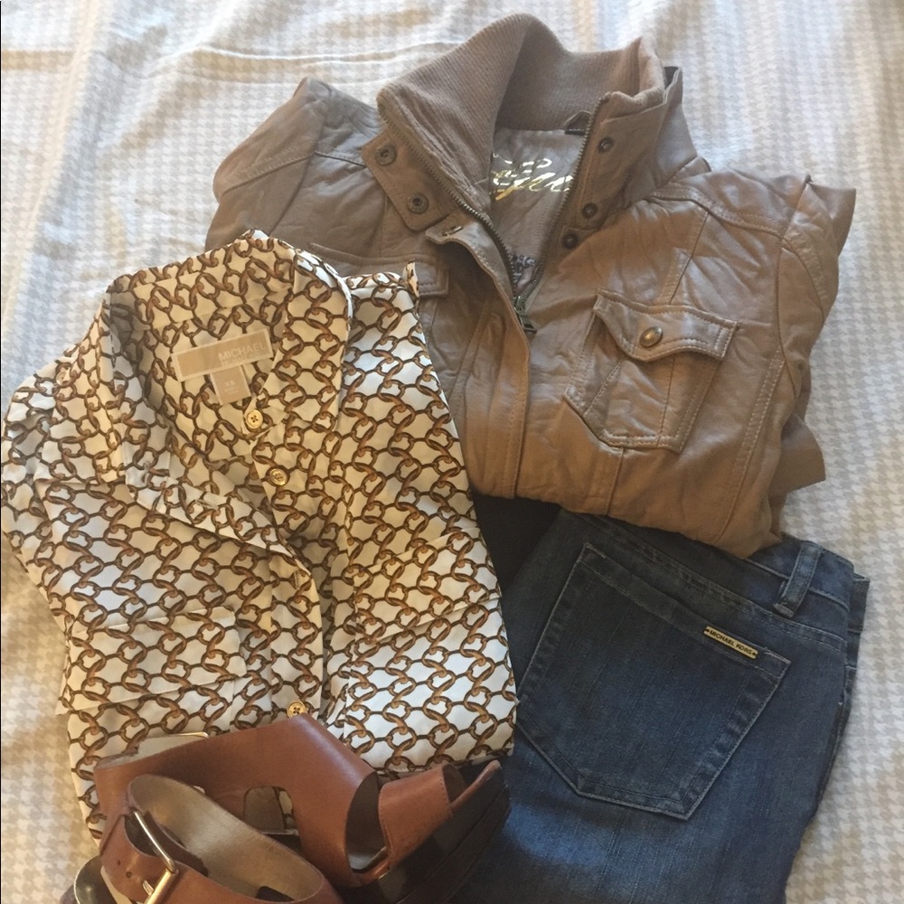 Guess Vegan Leather Jacket