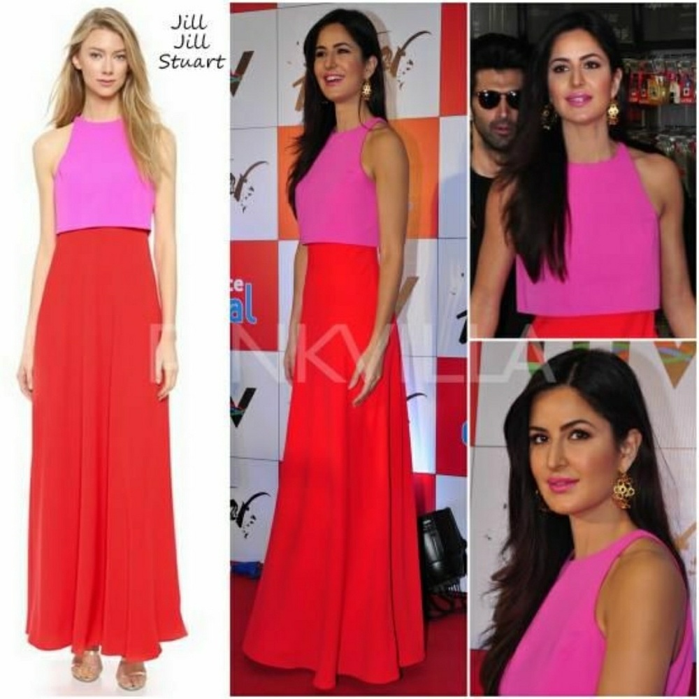 💋Jill jill Stuart two tone pink and red long gown