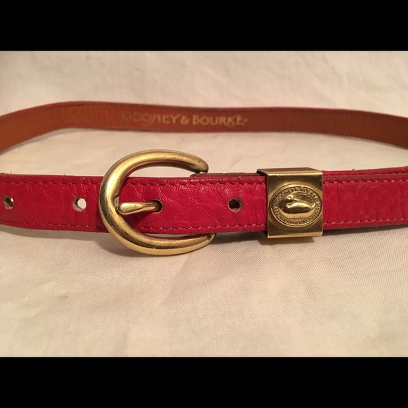Dooney & Bourke Red Logo Belt - Picture 3 of 8