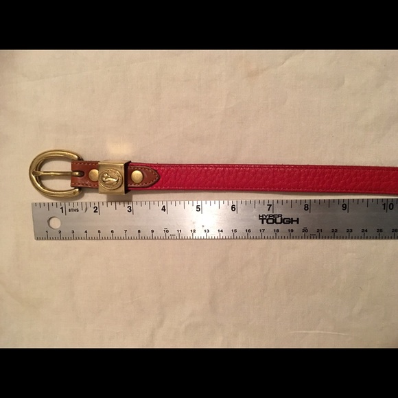 Dooney & Bourke Red Logo Belt - Picture 6 of 8