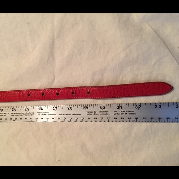 Dooney & Bourke Red Logo Belt - Picture 7 of 8