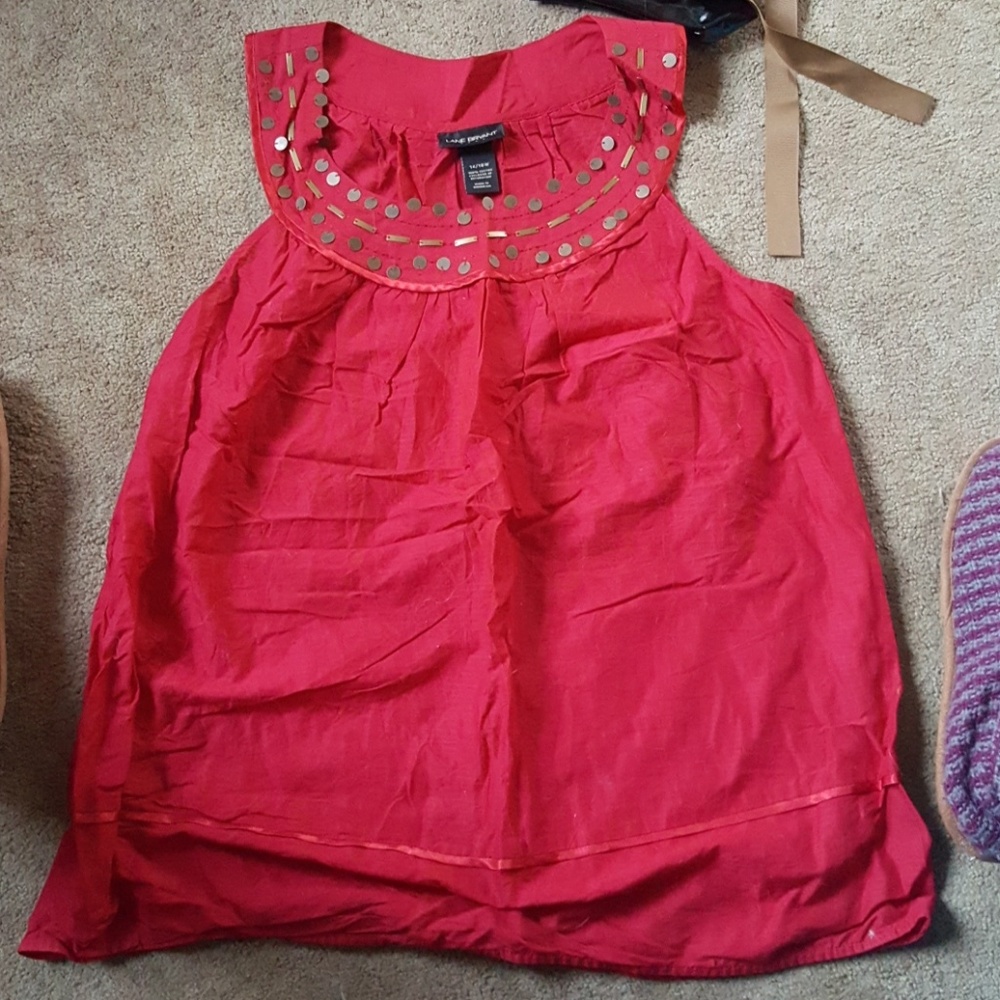 Red tank top