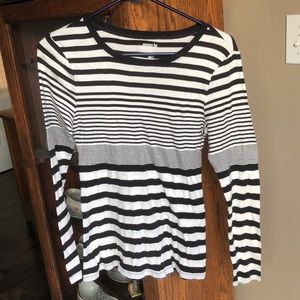 Black and white stripe shirt