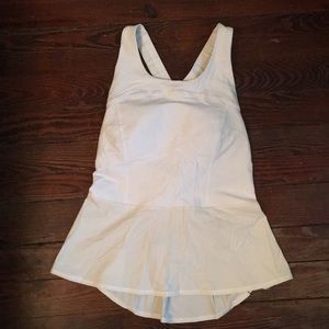 Lululemon white tennis tank