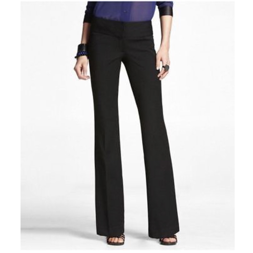 Black flare express dress pants