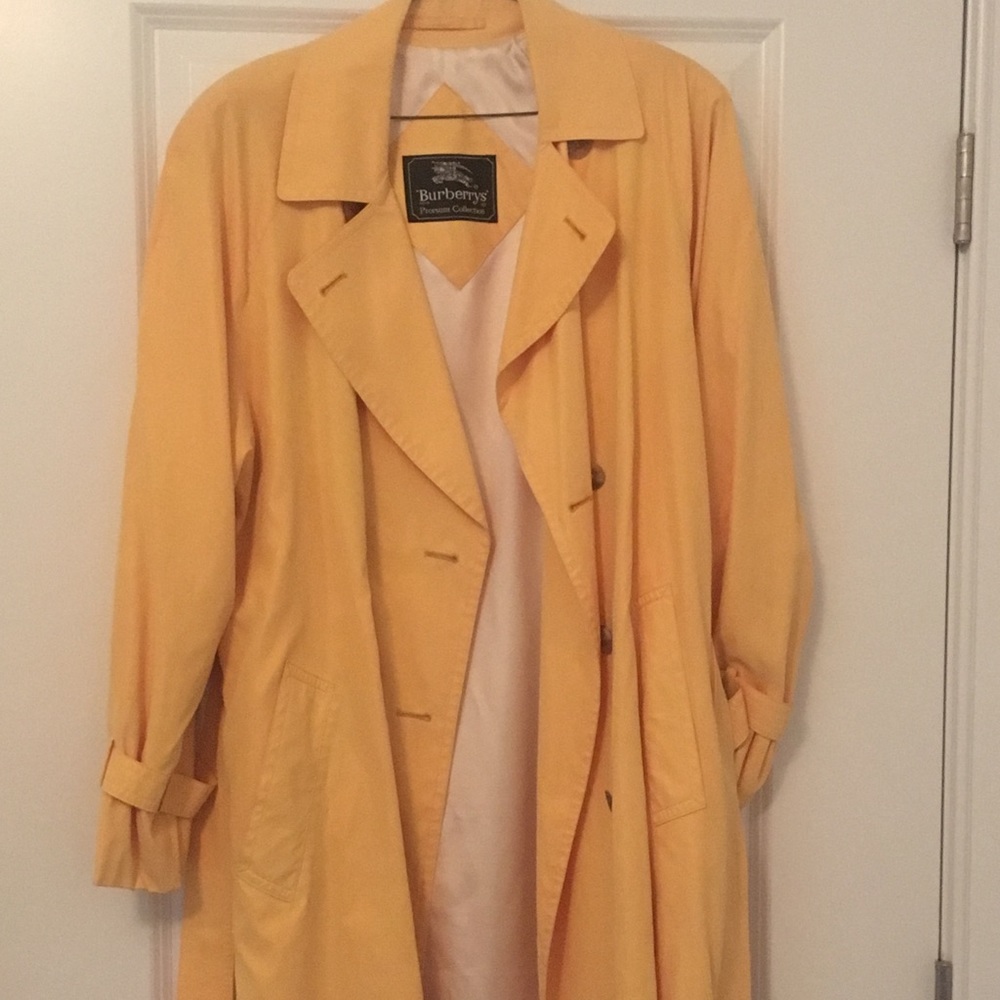 Vintage Yellow Burberry Trench Coat