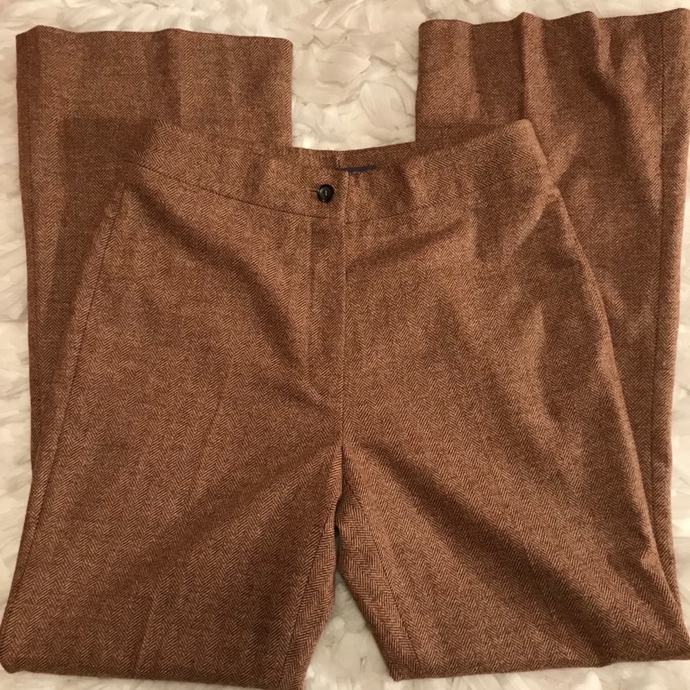 Saks Fifth Avenue Caramel Wool Pants Size 2