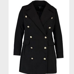 Black wool coat