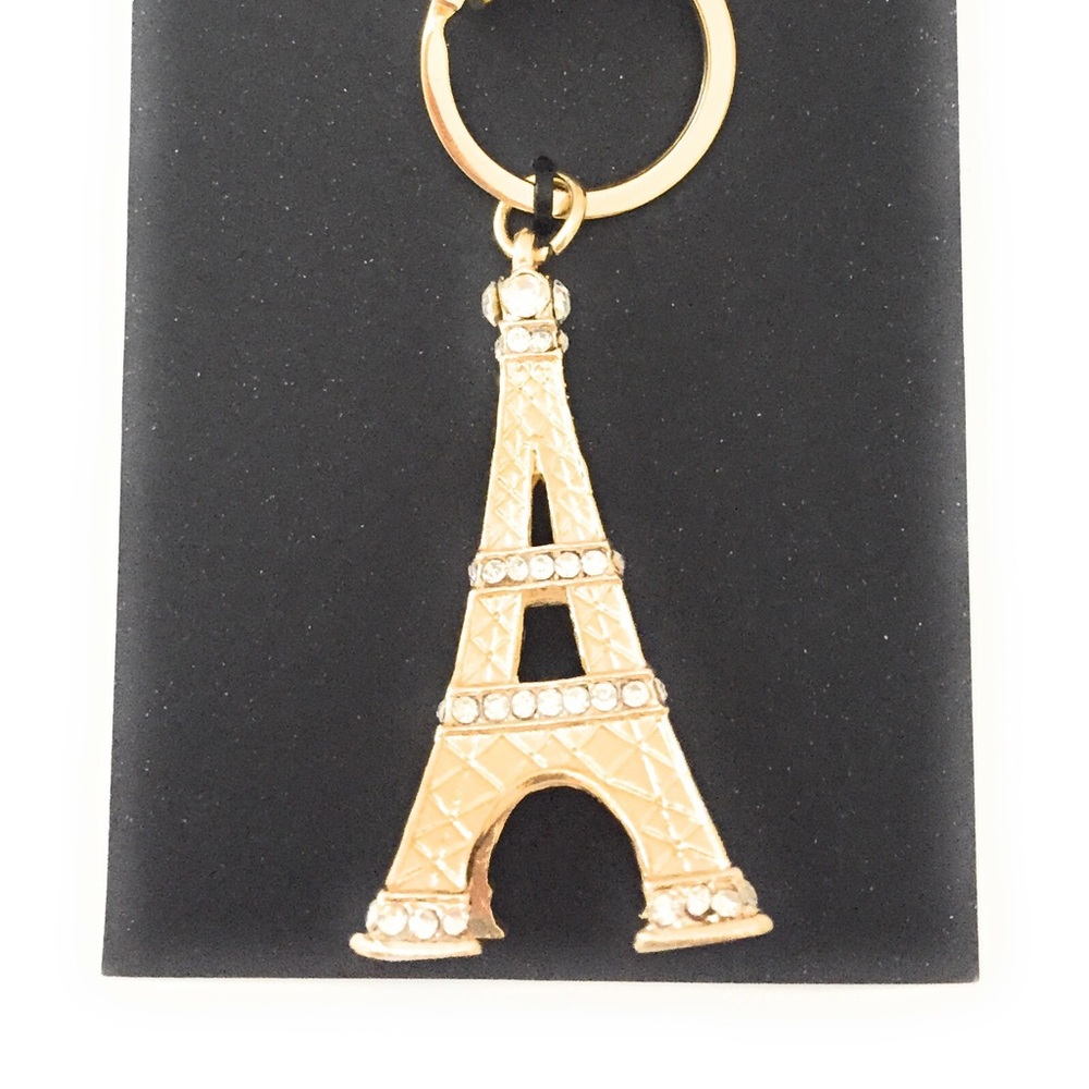 Eiffel Tower Keychain Keyring Rhinestone Rampage - Picture 2 of 2