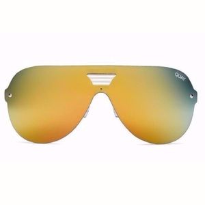 Quay Showtime Gold mirror sunglasses