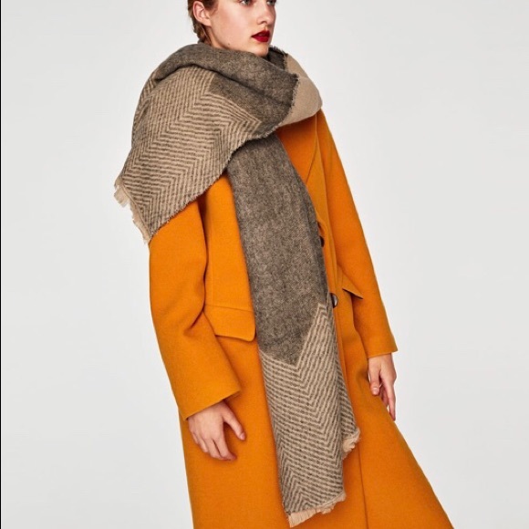 Zara Accessories - Zara Herringbone Scarf NWT