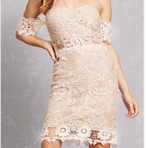 Crochet off the shoulder dress