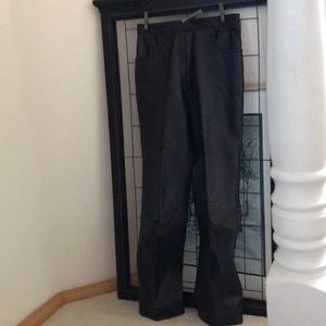 WESTERN STYLE LEATHER JEANS RARE VTG DIAMOND LEATHERS, EL PASO, TEXAS NEW SZ 10