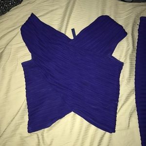 Two piece- crop top and pencil skirt