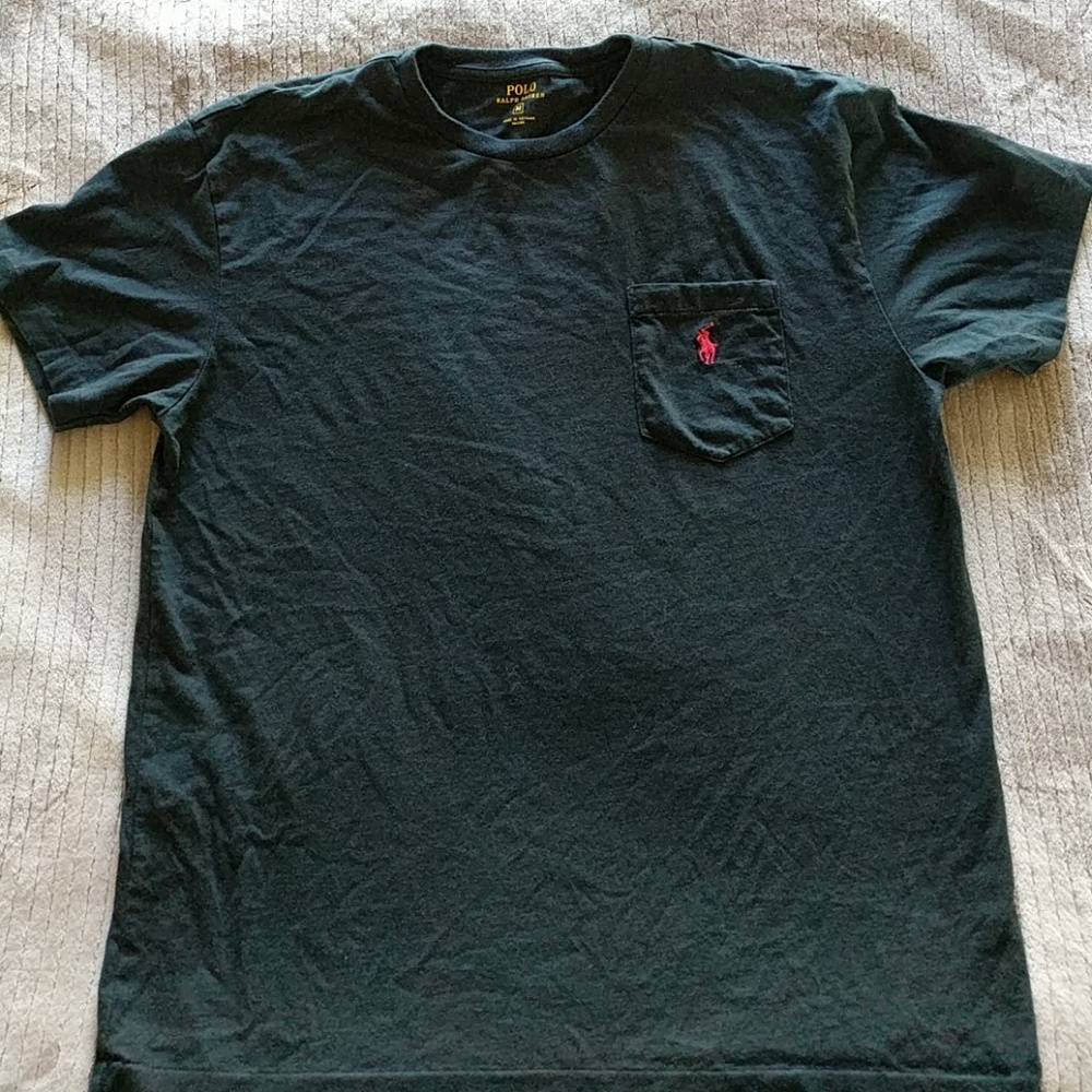 🎉 HOST PICK! 🎉 Polo by Ralph Lauren Men's Pocket Black SS Tee size M