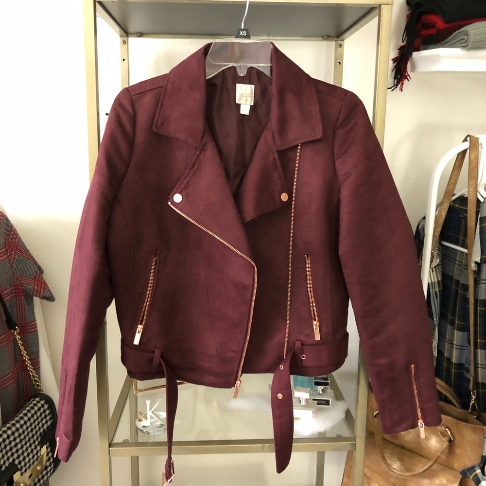 Faux Suede Jacket