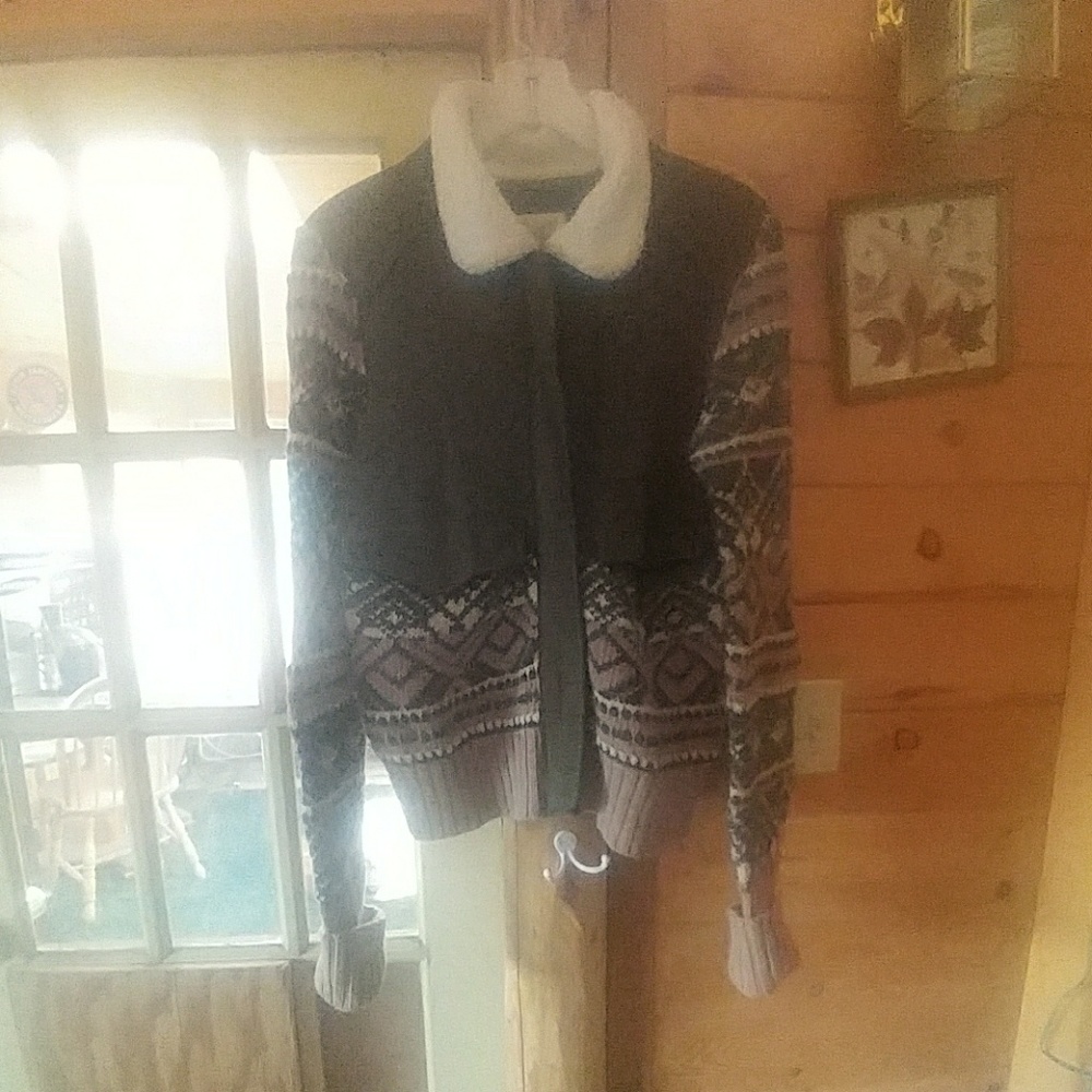 Free People Zip Sweater/Coat