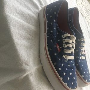 Red, White, and Blue Vans