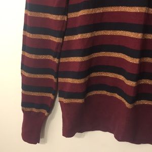 French Connection Sweaters - FRENCH CONNECTION Maroon Gold Navy Holiday Sweater French Connection Sweaters - FRENCH CONNECTION Maroon Gold Navy Holiday Sweater