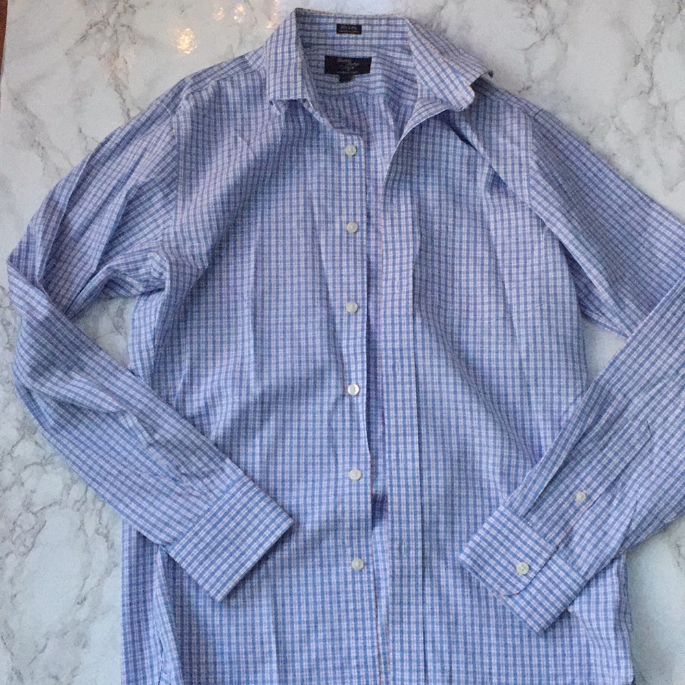 JCREW Plaid button down! Small slim fit! Wrinkle