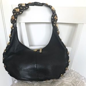 Luck and Charm leather hobo handbag