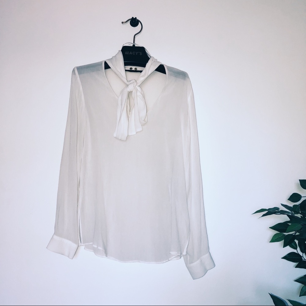 Zara blouse with neck tie