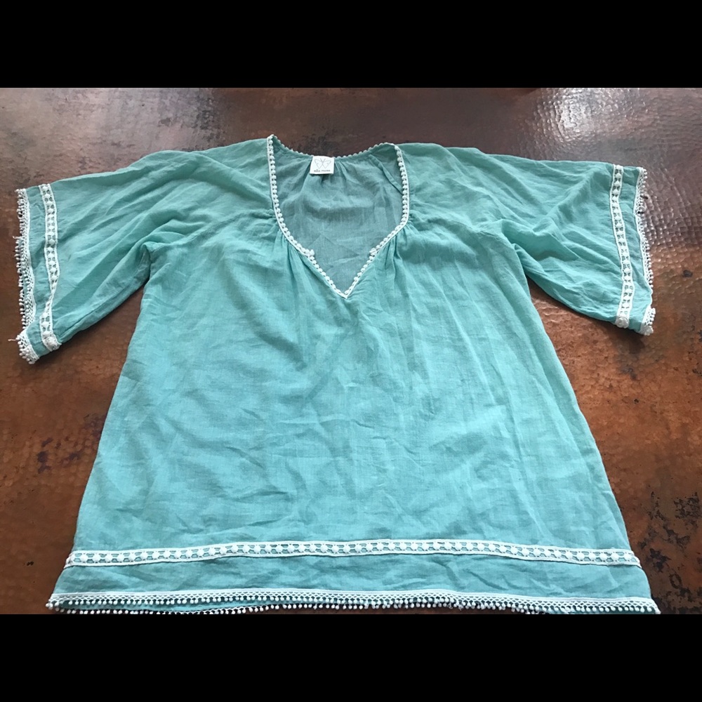 Ella Moss blouse. Sheer.