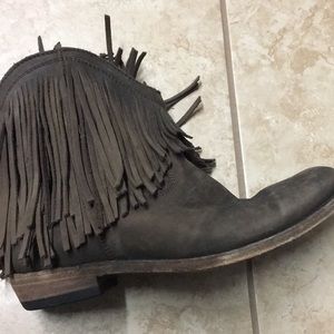 LIBERTY BLACK SZ 8 cowboy booties