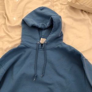 Blue hoodie