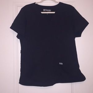 Black scrub top