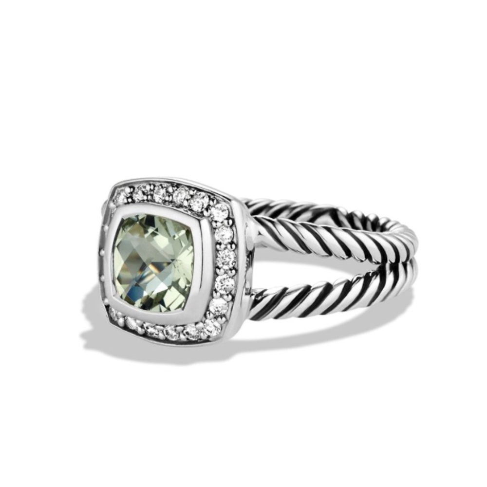 Authentic DY Petite Albion Ring with Diamonds