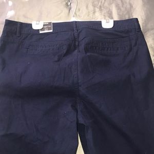 Navy blue tall pants