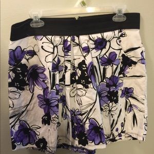 Purple white black skirt