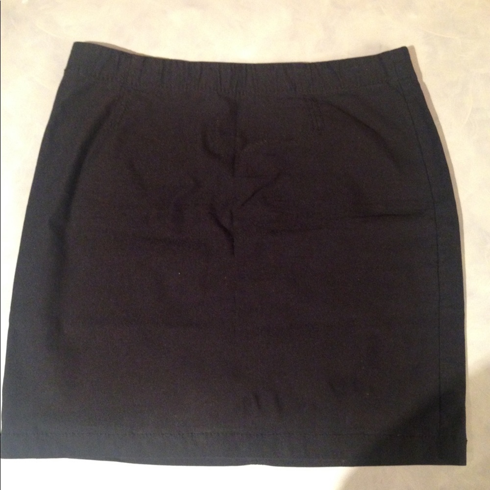 Black mini skirt